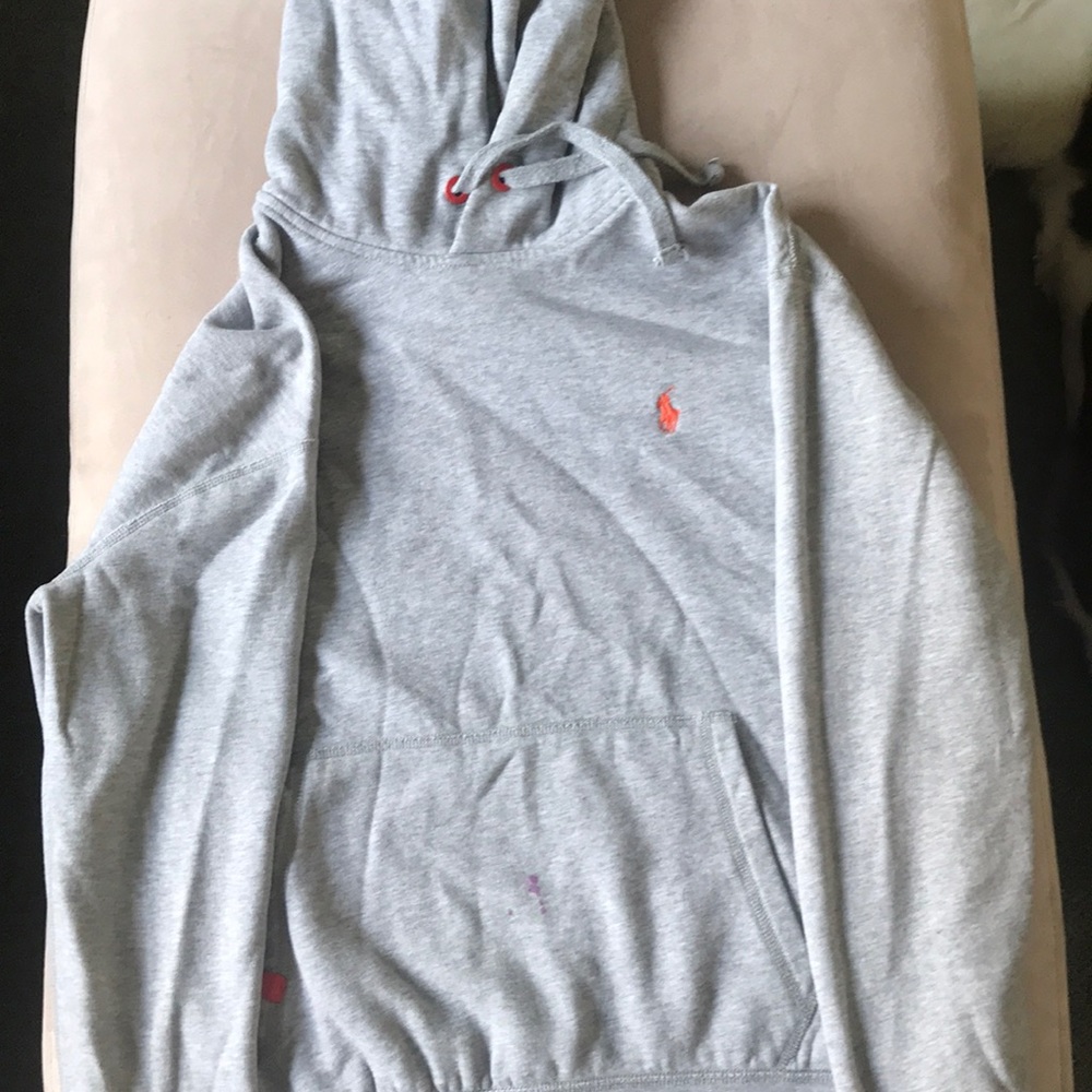 Polo Grey Sweatshirt Hoodie